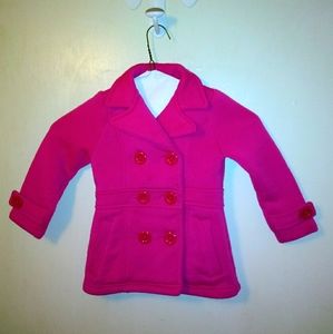 Girls Coat Dark Pink